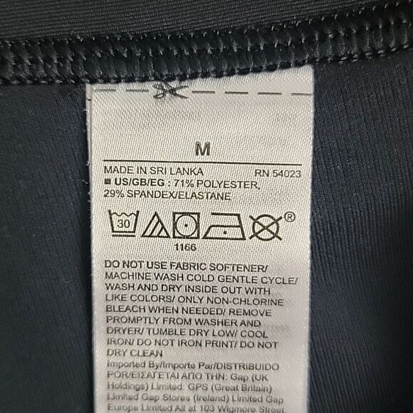 Gap Fit Sculpt Revolution leggings - black with neon stripes Women's Size M - Picture 8 of 11